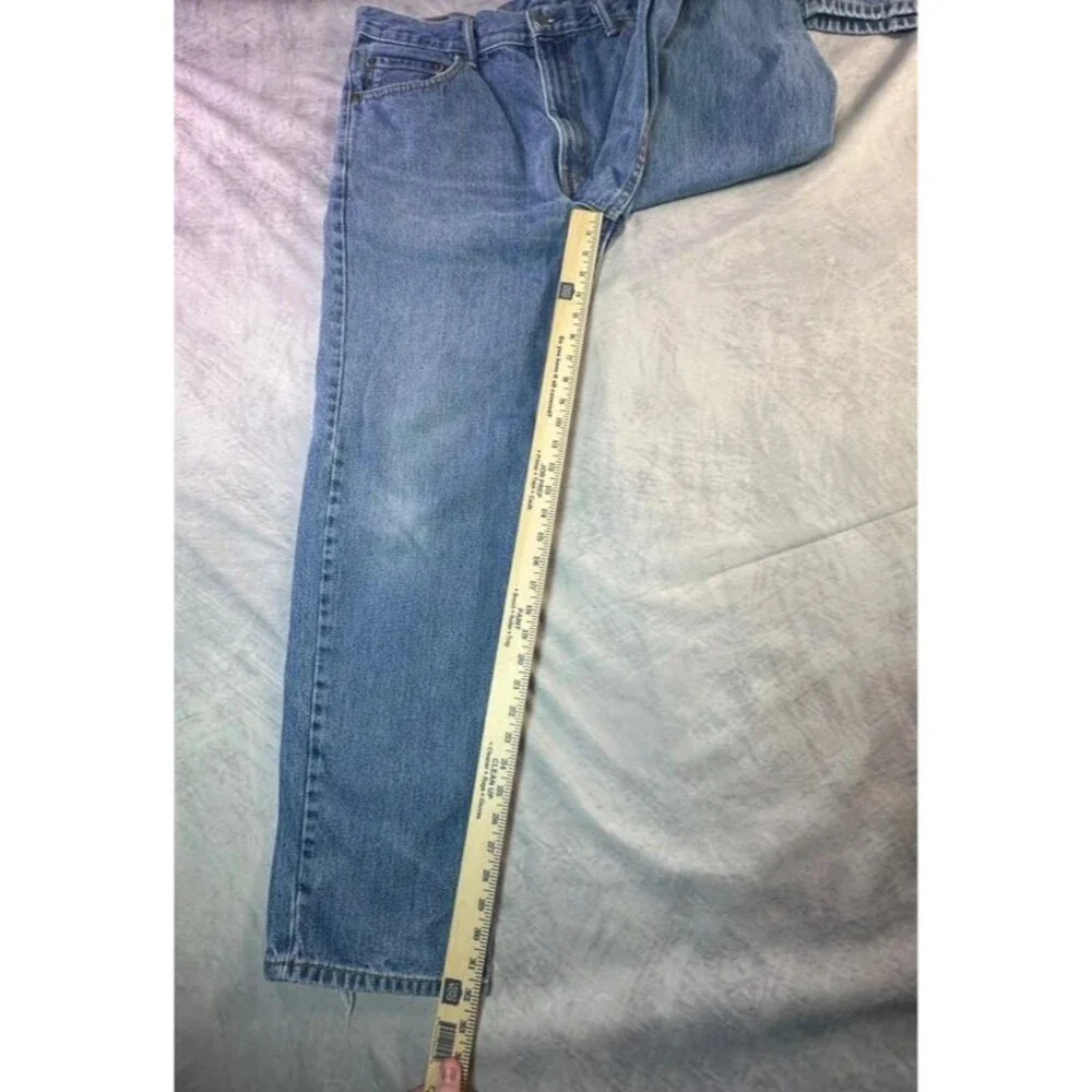 Levi’s 550 Relaxed Fit Straight Leg Denim Jeans 36x33 Blue Faded